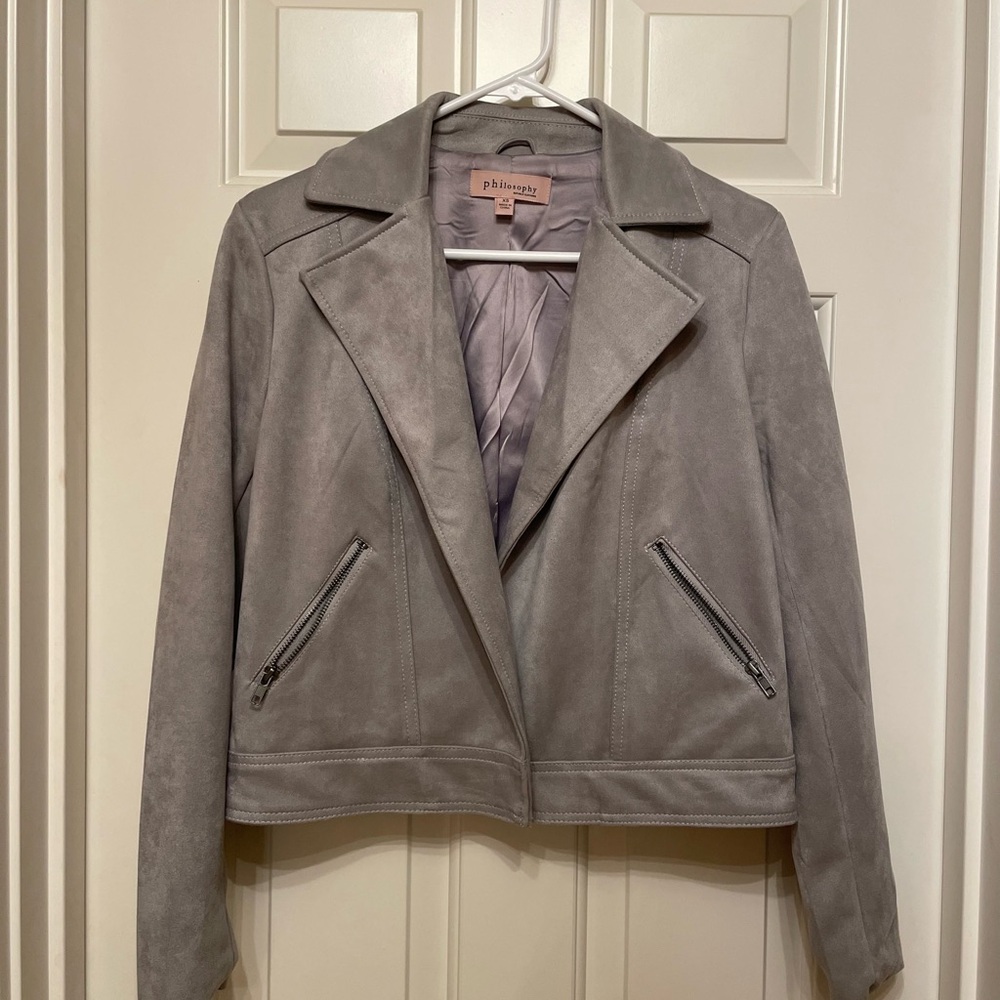 Philosophy Faux Leather Moto Jacket